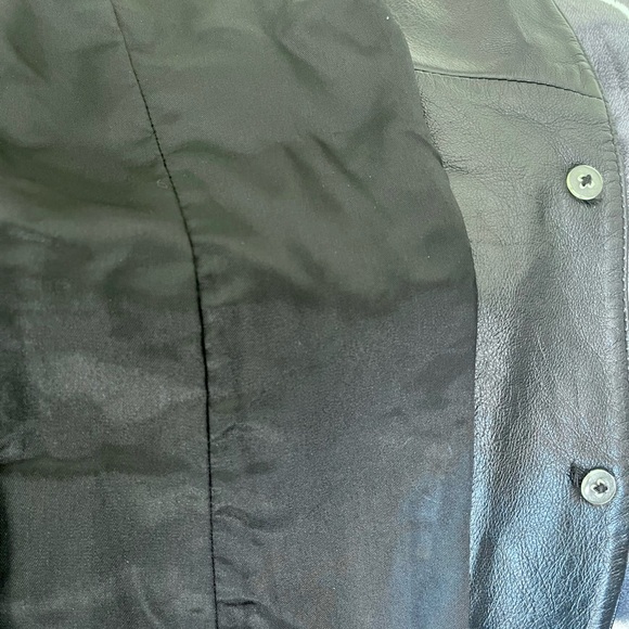 Vintage VS2 Genuine Leather Jacket, Woman’s Size Small, Black - Picture 4 of 6